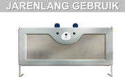 Baby Bedhek - Bedhekje - Bedrail - Uitvalbescherming - Voor bed - Veiligheidsleuningen & Bedbewaker - Beer - 140cm