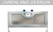 Baby Bedhek - Bedhekje - Bedrail - Uitvalbescherming - Voor bed - Veiligheidsleuningen & Bedbewaker - Beer - 160cm