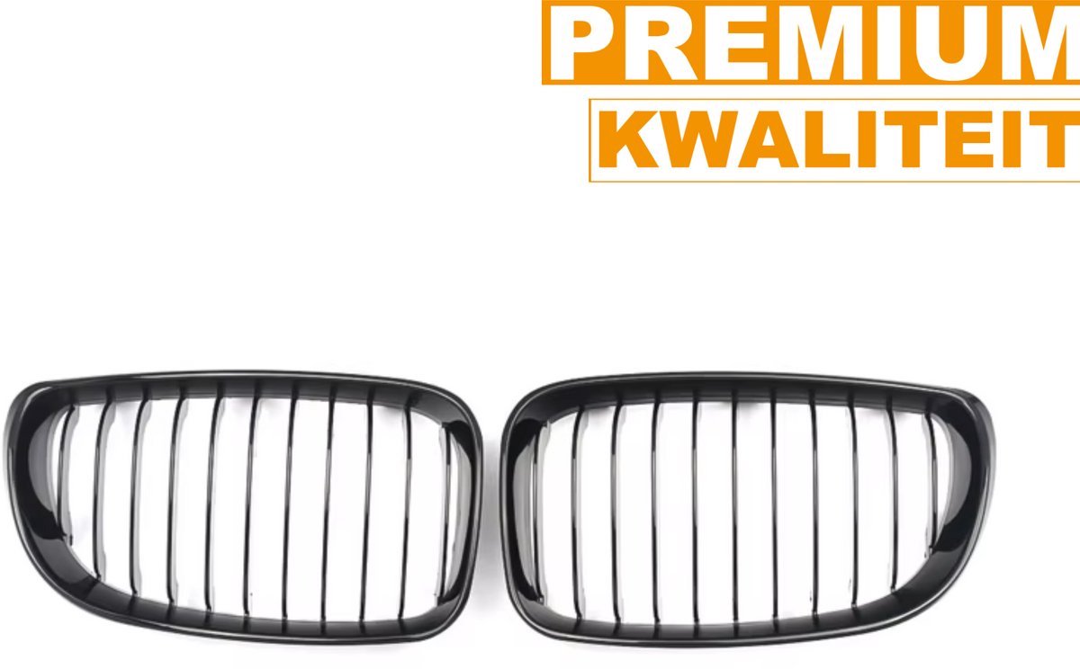 Niergrille Ravino - Front Niergrille - Voor BMW 1 Serie E81/E82/E87/E88 LCI (2008-2013) - Gloss Black - Auto accessoires