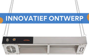 Hangende Voedselverwarmer 750W - Warmtelamp - Voor Keukens & Buffetten - Elektrisch Verwarmd - 30 tot 50 graden - RVS