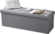 Bolt Edge Opbergbank - Lichtgrijs - Met opbergruimte - Zitbank - 110x37.5x38cm