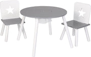 Happyment® Kindertafel en 2 Stoeltjes - Kindermeubel - Tafeltje - Speeltafel - kinderbureau - Black friday - Sinterklaas - Kerstcadeau