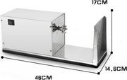 Happyment Elektrische Aardappel Spiraalsnijder ‚Äì Frietsnijder ‚Äì Aardappelsnijder ‚Äì Multifunctionele Groentesnijder ‚Äì RVS ‚Äì Zilver