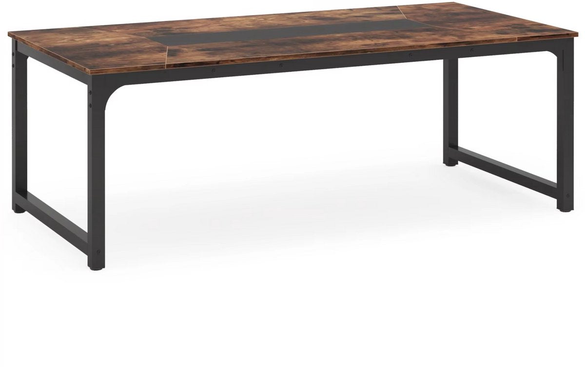 Computerbureau XL - 180cm bureau - Vintage - Voor 6 personen - Voor volwassenen