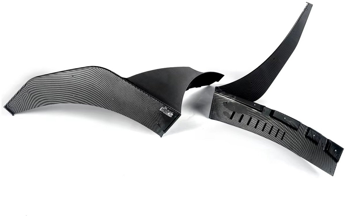 Voorbumper Splitterverlengingen Iron - Voor Corvette C7 (2014-2019)- Geschilderd