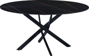 Bolt Edge Eetkamertafel - Rond - 6 personen - Marmerlook - 150x150x76cm