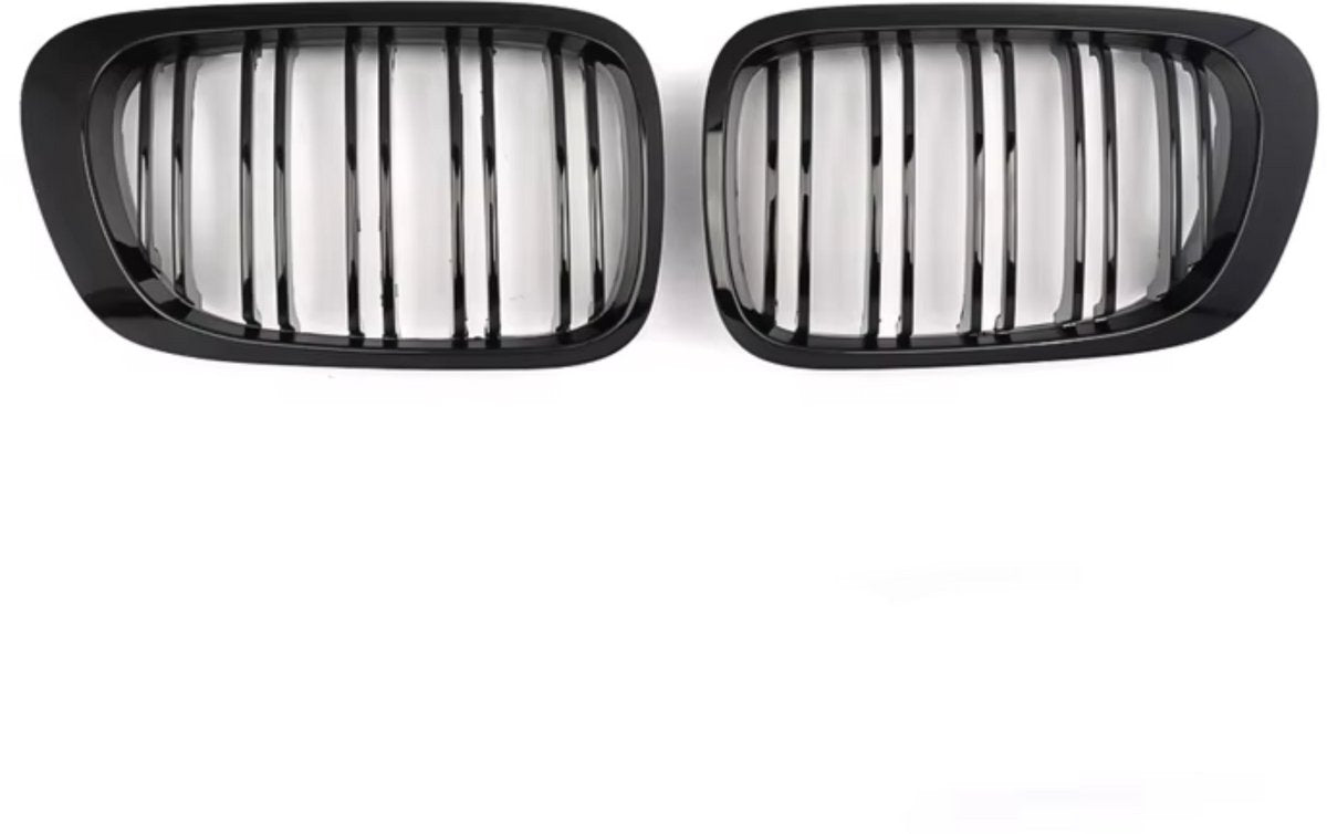 Voorbumper - Voor BMW E46 M3 2-Deur (1998-2004)- Dubbele Slat - Glanzend Zwart - Auto accessoires