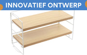 Bureau organizer- Bureau accesoires - Keuken organizer - Aanrecht organiser - Kantoor en Thuiswerkplek - 2-Lagen - Natural