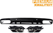 Achterbumper - Voor Mercedes C-Klasse C205/A205 Coupe/Convertible 2015-2018 - Auto accessoires - Splitter lip - C63 stijl