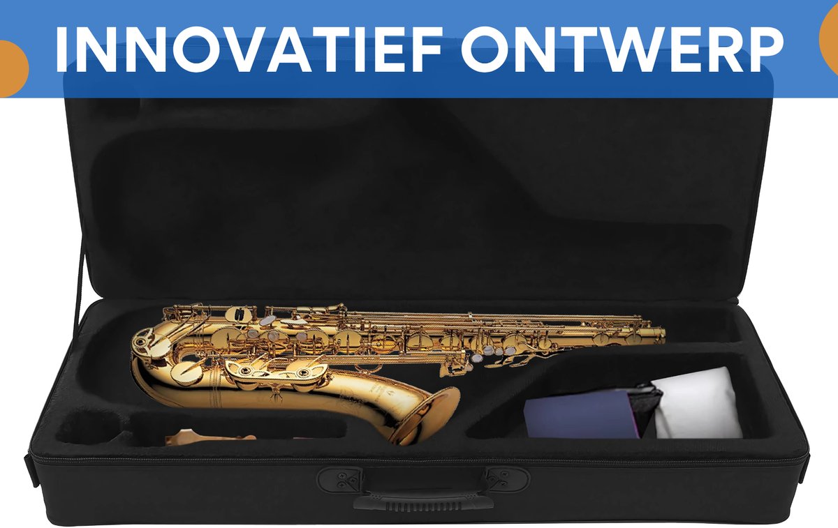 Saxofoontas - Saxofoon koffer - van Hoogwaardig Nylon Canvas - Beschermhoes voor Dagelijks Gebruik & Reizen - Lichtgewicht & Veelzijdig