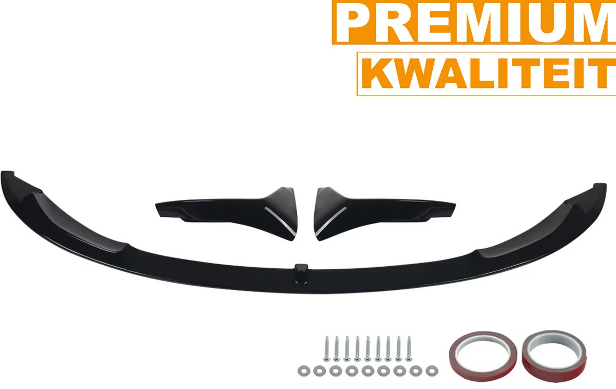 Voorbumper - Voor BMW F80 M3 / F82 M4 2015+ - Auto accessoires - Front splitter - Gloss Zwart - M Performance stijl