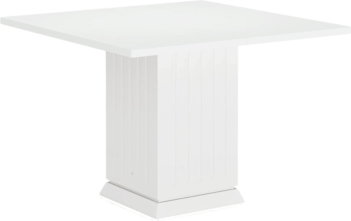 Vierkante Eettafel - Keukentafel - Eetkamertafel - 4 personen - Wit