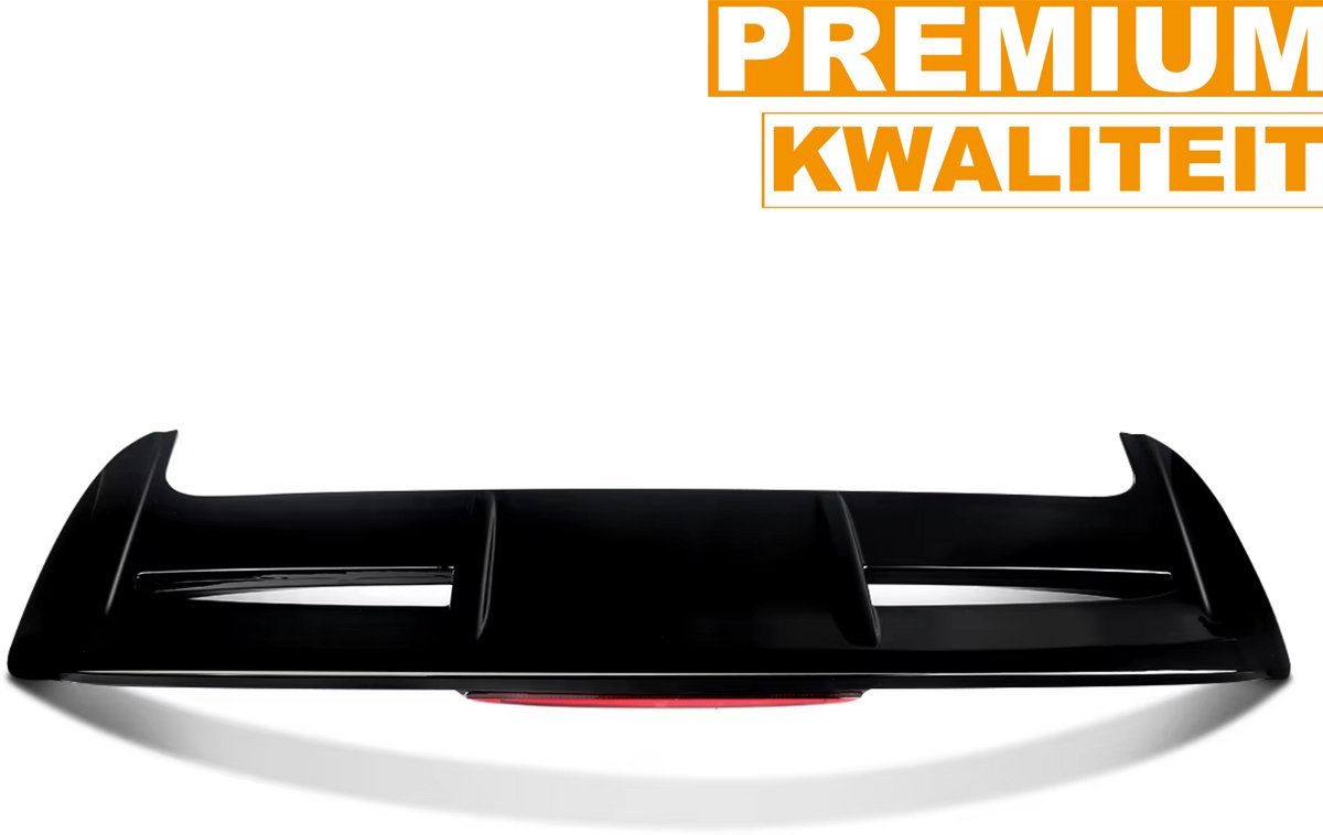 Spoiler Stridon - Achterbumper Spoiler Glanzend - Voor Ford Fiesta MK7/MK7.5 (2008-2019) - ST Stijl - Glanzend Zwart