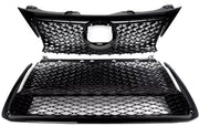 Voorbumper Grille - Voor Lexus CT200H (2014-2017) - Bovenste + Onderste Grillmontage - Glanzend Zwart