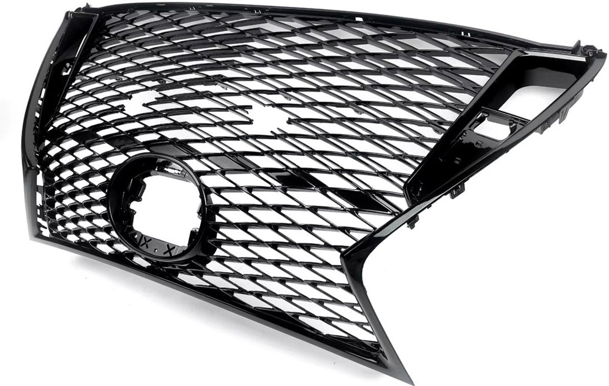 Grillekit Veltrix - Voorgrille - Gloss Zwart - Voor Lexus IS250/IS350 F Sport (2017-2022) - Boven & Onder - Auto Accessoires