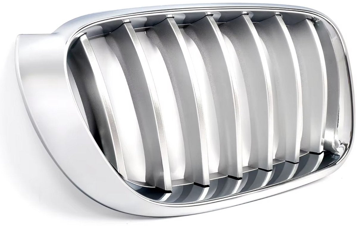 Voorbumper grille deluxe - Rechterkant - Chroom - Auto accessoires - Voor BMW F25 X3/X4 F26 (2014-2017) - Auto Accessoires