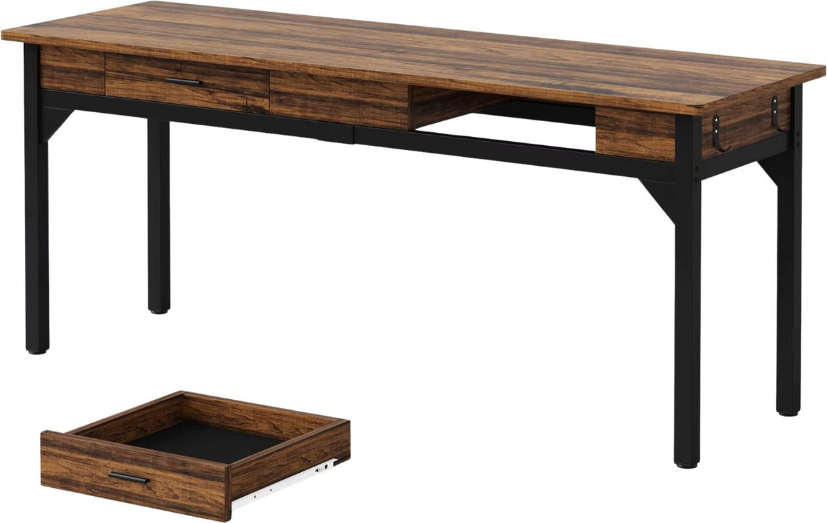 Bureau met lades - Kantoor - 200cm - Computerbureau - 2 personen