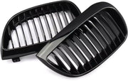 Voorbumper Grille - Gloss Black - Auto accessoires - Voor BMW E81/E87 1 Serie (2004-2007)