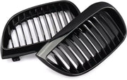 Grille Glossline - Voorbumper Grille - Gloss Black - Auto accessoires - Voor BMW E81/E87 1 Serie (2004-2007)