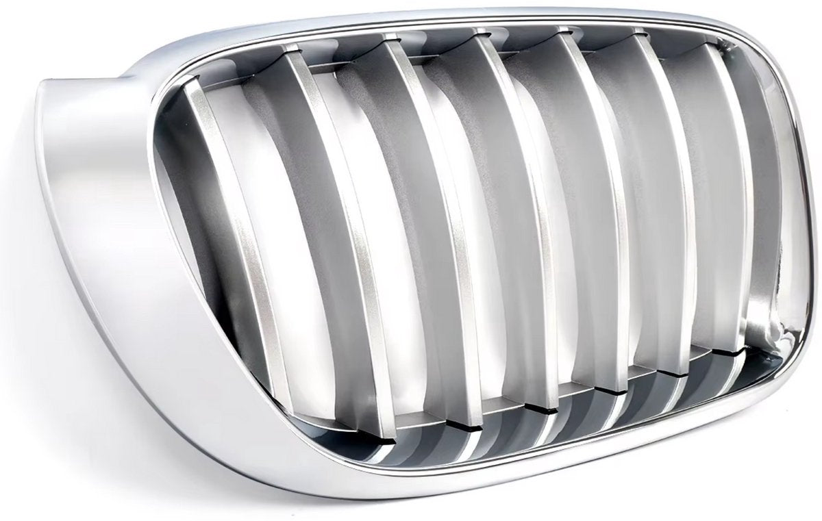 Niergrille Ignaro - Voorbumper Niergrille - Linkerkant - Voor BMW F25 X3/X4 F26 (2014-2017) - Chroom - Auto accessoires