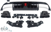 Achterdiffuser Lip met Uitlaat Tips - Auto Accessoires - Voor Mercedes W205 C300/C63/C43 AMG (2015-2018)