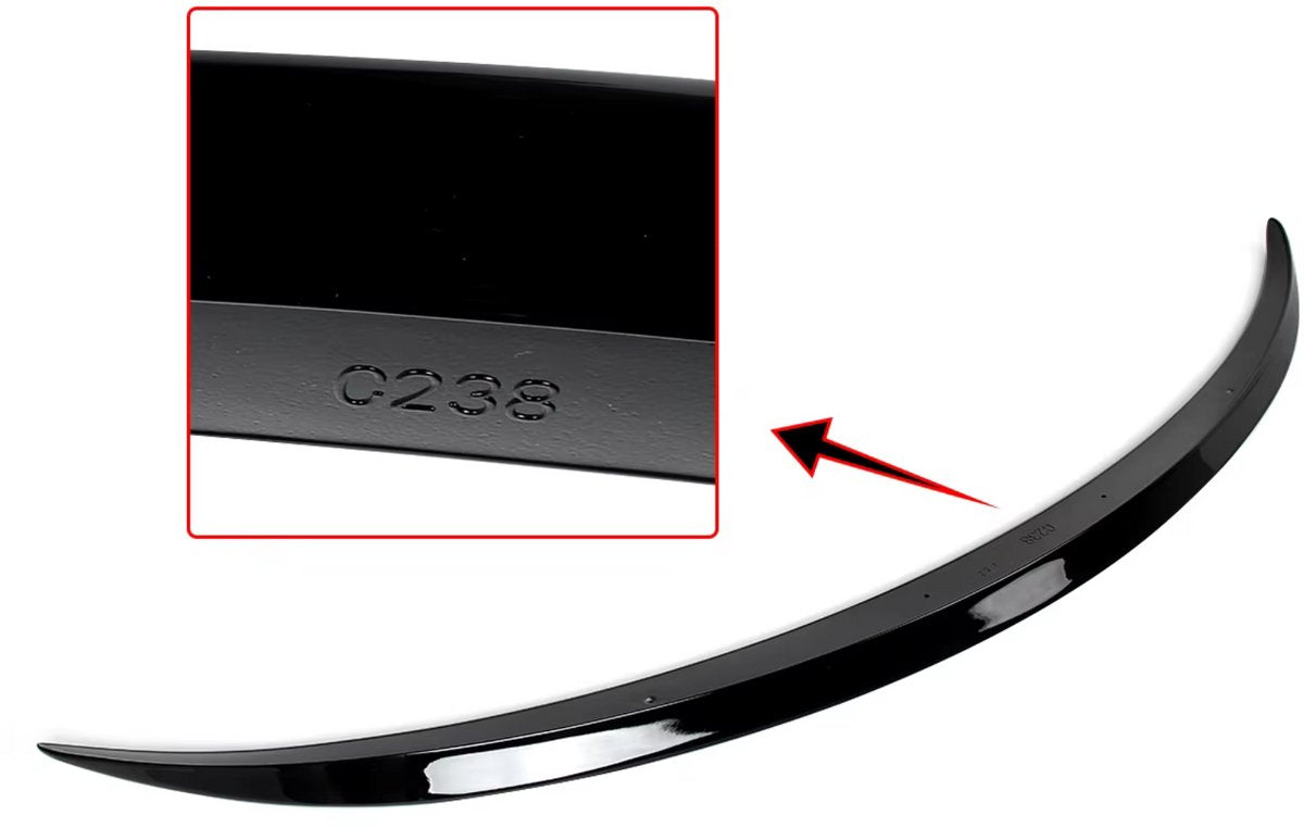 Kofferbak Lip Spoiler - AMG Stijl - Gloss Zwart - Voor Mercedes E-Klasse C238 Coupe 2-Deurs (2016-2024) - Auto Accessoire