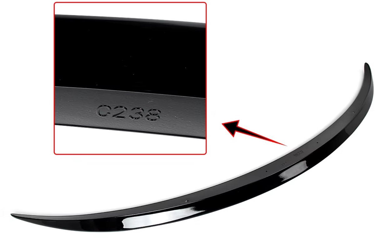Spoilerblade Apexline - Kofferbak Lip Spoiler - AMG Stijl - Gloss Zwart - Voor Mercedes E-Klasse C238 Coupe 2-Deurs (2016-2024) - Auto Accessoire