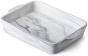 Imperial Ontbijtborden - Marmer Look - 2000ML - Lasagne - Braadslede - Rechthoekige schaal