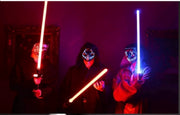 Happyment Lightsaber - 12 Kleuren Licht - Dueling Saber - Cosplay - Draadloos en Oplaadbaar - Metalen Handvat - Zilver