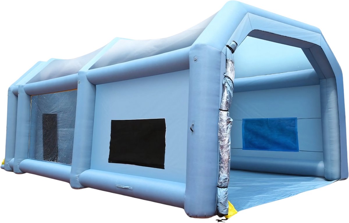 Draagbare Verfspuit tent – 10x6x4m - Airbrush - Spray booth - 950W - Opvouwbare Spuitcabine voor Buitenprojecten