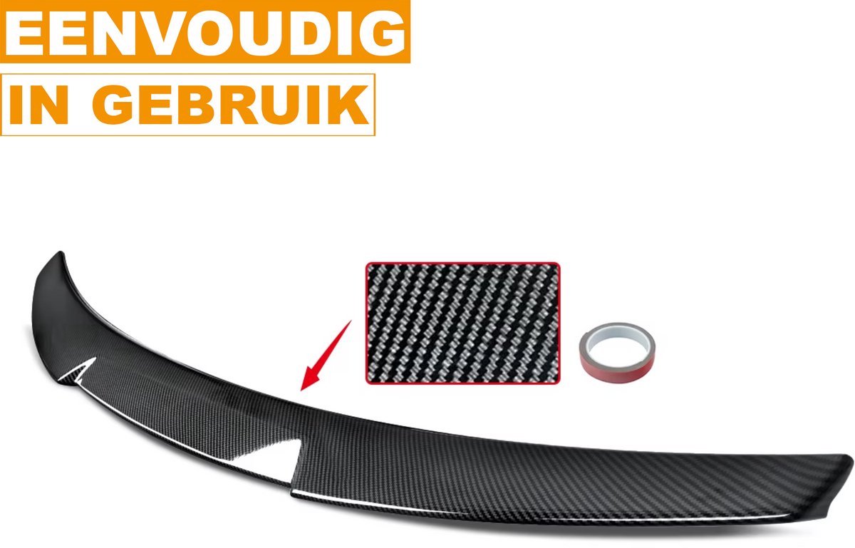 Vleugel Dracron - Achterspoiler Vleugel Nitro - Carbon Look - Voor Audi A5/S5/RS5 B8 Coupe (2007-2013)