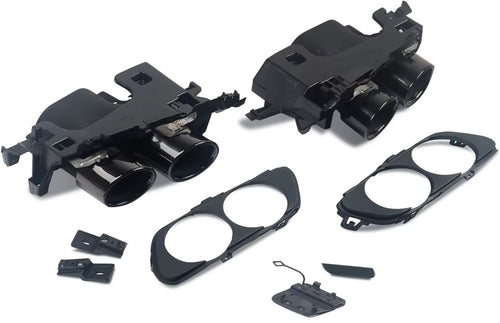 Achterbumper Diffuser met Uitlaat Tips - Voor Mercedes E-Klasse W213 E300/E43 (2016-2020) - Zwart - Auto Accessoires