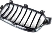 Rechter voor Nier grille - Voor BMW 3 Serie F30/F31/F35 (2012-2018) - Chroom & Zwart - Auto accessoires