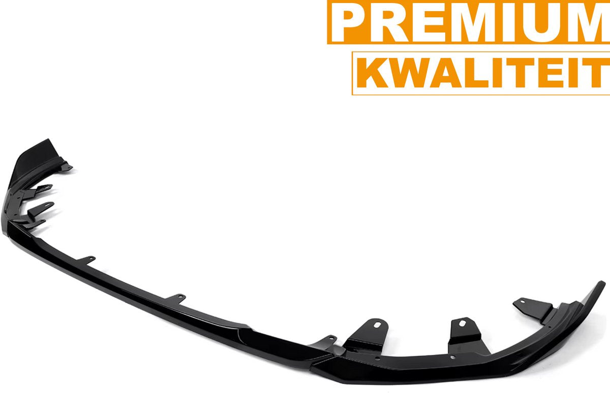 Voorbumper - Voor BMW 2-Serie G42 M Sport 2022-2024 - Auto accessoires - Splitter lip - Gloss Zwart