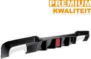 Achterbumper - Voor BMW 5-Serie F10 M Sport 2010-2016 - Auto accessoires - Achterdiffuser - Carbon Look - Met LED