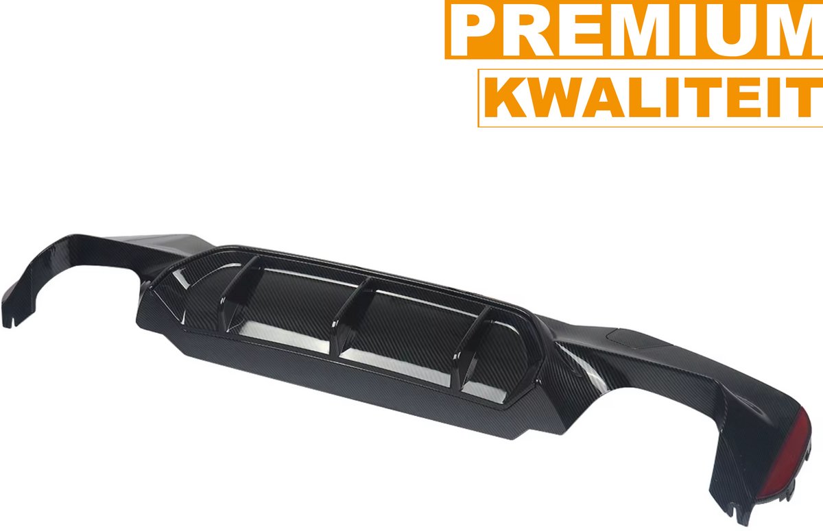 Achterbumper - Voor BMW 5-Serie G30 M Sport 2017-2019 - Auto accessoires - Diffuser - Carbon Look - M5 stijl