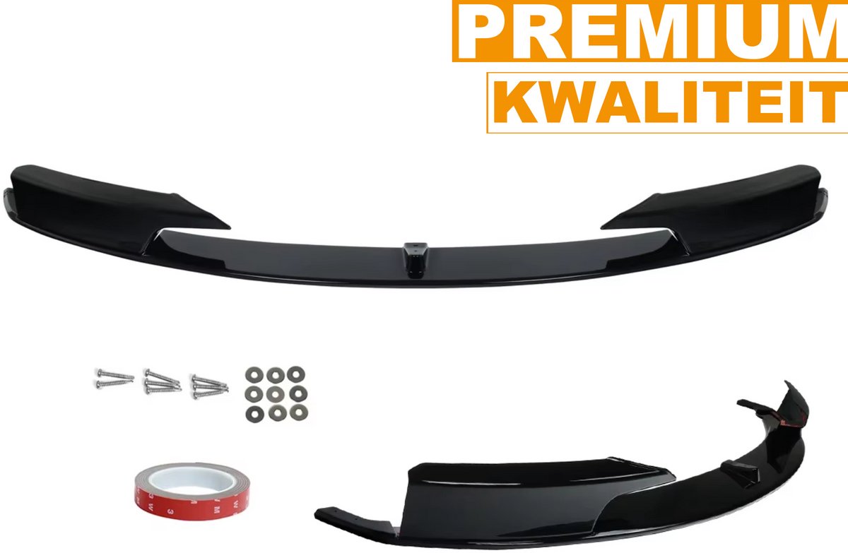 Voorbumper - Voor BMW 3-Serie F30/F31 2012-2018 - Auto accessoires - Lipsplitter - Gloss Zwart - M Performance stijl