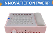 Stofafzuiger voor nagels - Manicure tafel - Nail Dust Collector - Voor Nagelstof Verwijderen - Roze
