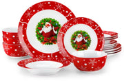 Royalty Dinerborden – Dinerborden – 4 persoons – Kerst 16 delig – Keramisch – Ontbijtborden – Uniek servies