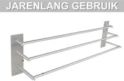 Handdoekenrek - Voor 3 Niveaus in de Badkamer - 30 Inch Badhanddoekstang - 304 Roestvrijstalen Handdoekhouder