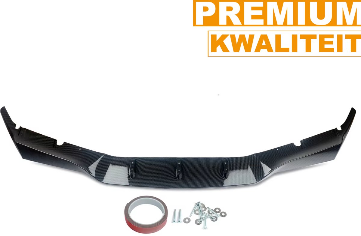 Voorbumper Kin Lip Splitter - Voor BMW 5 Serie F90 M5 (2018-2022) - Carbon Fiber Look - Auto accessoires
