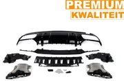Achterbumper Diffuser Lip met Uitlaat Tips - Voor Mercedes C-Klasse W205 AMG-Lijn (2014-2021) - Auto Accessoires
