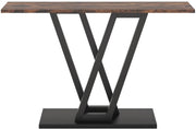 Consoletafel Giggs - Haltafel - 110cm - Wandtafel - Gang of woonkamer - Bruin