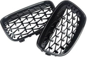 Voorbumper - Voor BMW 1 Serie F20/F21 2011-2014 - Auto accessoires - Voorgrille - Diamant stijl - Gloss Zwart