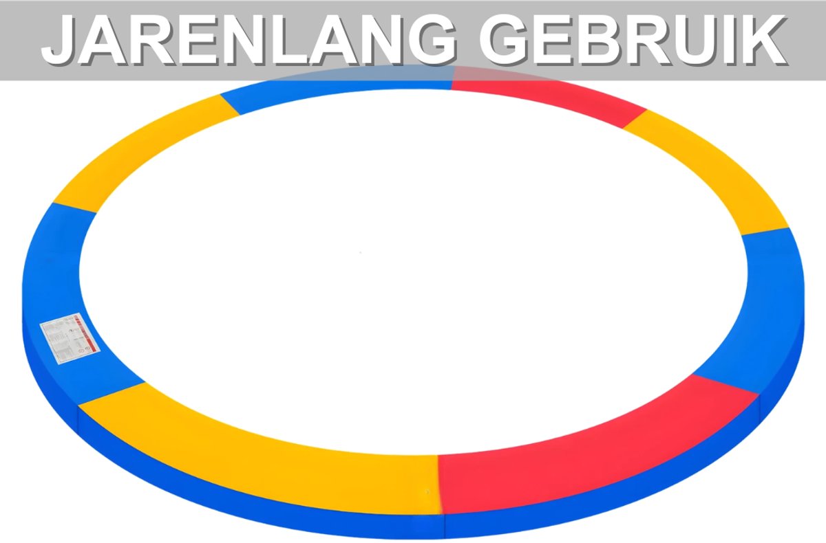 Trampoline Randkussen - Beschermkussen - Beschermrand - Trampolinerand - Diameter buitenring: 4,2 m - Multicolor