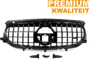 Voorbumper - Voor Mercedes GLA-Klasse H247 GLA200 2020-2023 - Auto accessoires - Niergrille - Gloss Zwart