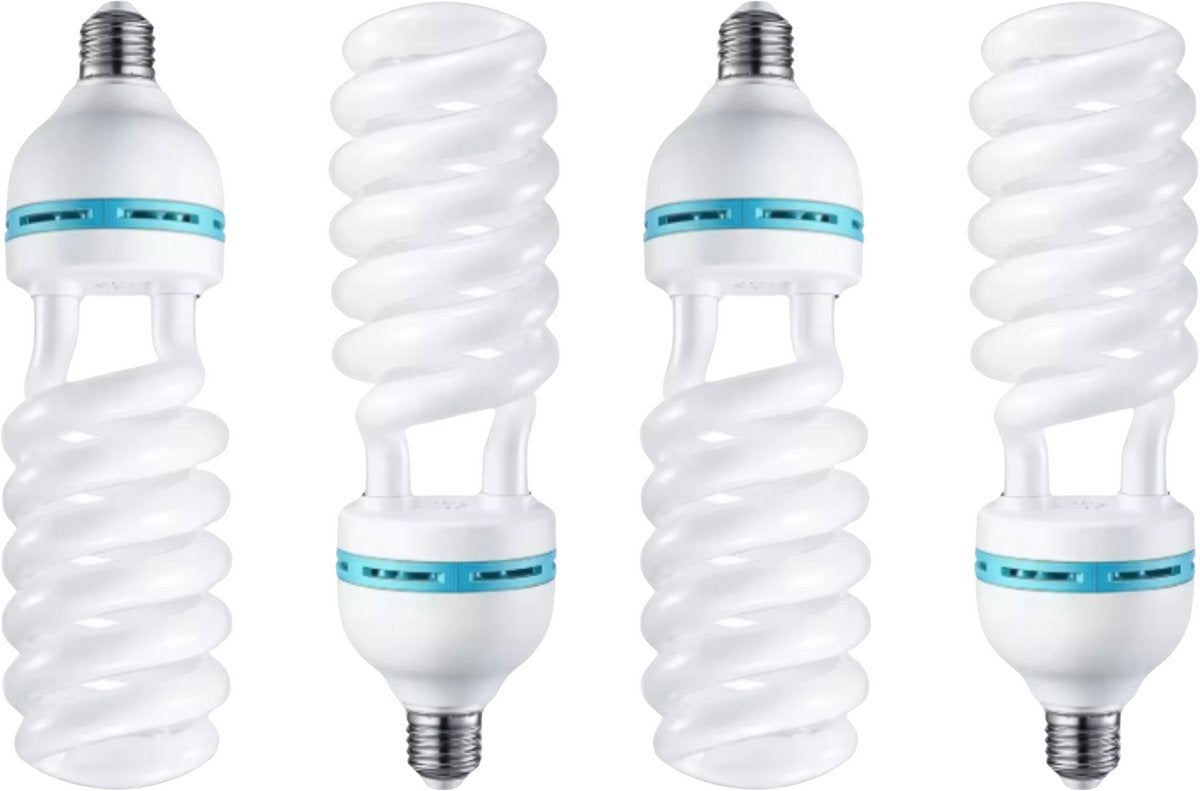 Gloeilamp - Fotolamp - Studiolamp - Verlichting - Daglicht - Voor Softbox Verlichting - E27 Socket - Voor Fotografie en Foto's - 135W - 4 Stuks