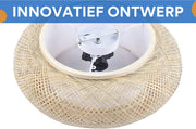 Plafondlamp - Lampen - Plafondverlichting -- Voor Woonkamers, Slaapkamers of Hal - Met 3 Lichten - Bamboe en Rotan - 50cm