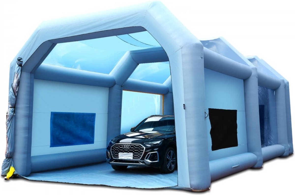 Draagbare Verfspuit tent – 10x6x4m - Airbrush - Spray booth - 950W - Opvouwbare Spuitcabine voor Buitenprojecten