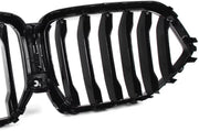 Auto Radiator Nier Kap Grille Enkel Lijn - Voor Bumper Grille Glanzend Zwart - Voor BMW X6 G06 M60i LCI 2024 - Auto Accessoires